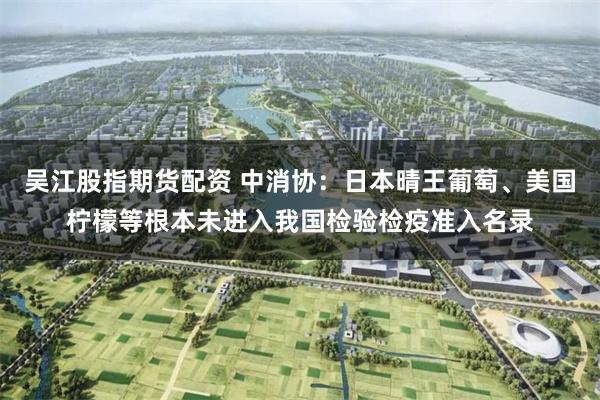 吴江股指期货配资 中消协：日本晴王葡萄、美国柠檬等根本未进入我国检验检疫准入名录