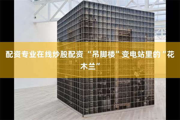 配资专业在线炒股配资 “吊脚楼”变电站里的“花木兰”