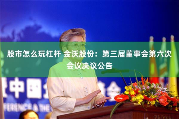 股市怎么玩杠杆 金沃股份：第三届董事会第六次会议决议公告