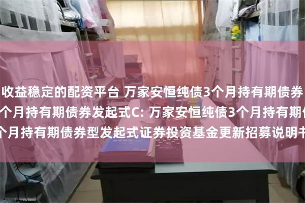 收益稳定的配资平台 万家安恒纯债3个月持有期债券发起式A,万家安恒纯债3个月持有期债券发起式C: 万家安恒纯债3个月持有期债券型发起式证券投资基金更新招募说明书(2025年第1号)