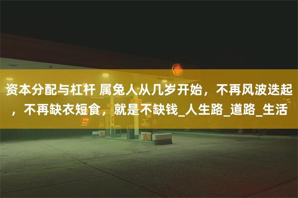 资本分配与杠杆 属兔人从几岁开始，不再风波迭起，不再缺衣短食，就是不缺钱_人生路_道路_生活