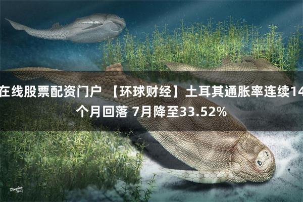 在线股票配资门户 【环球财经】土耳其通胀率连续14个月回落 7月降至33.52%